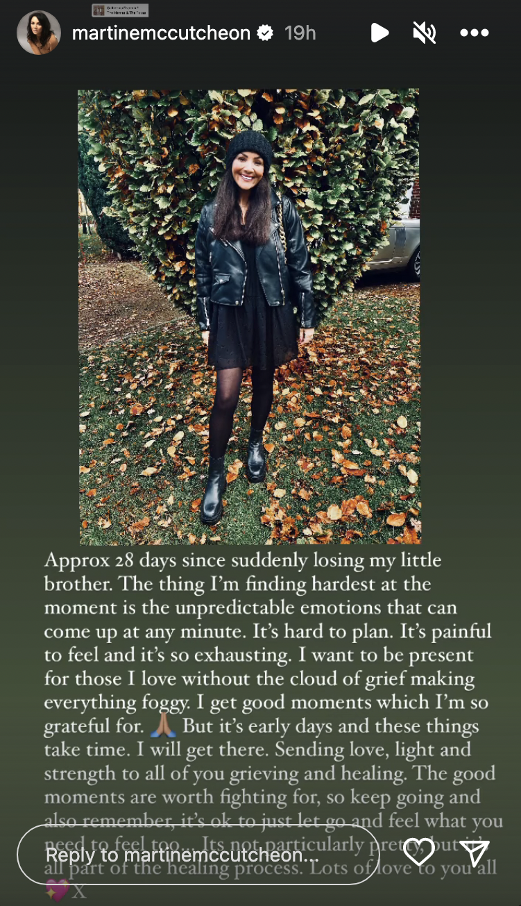 Martine McCutcheon on Instagram