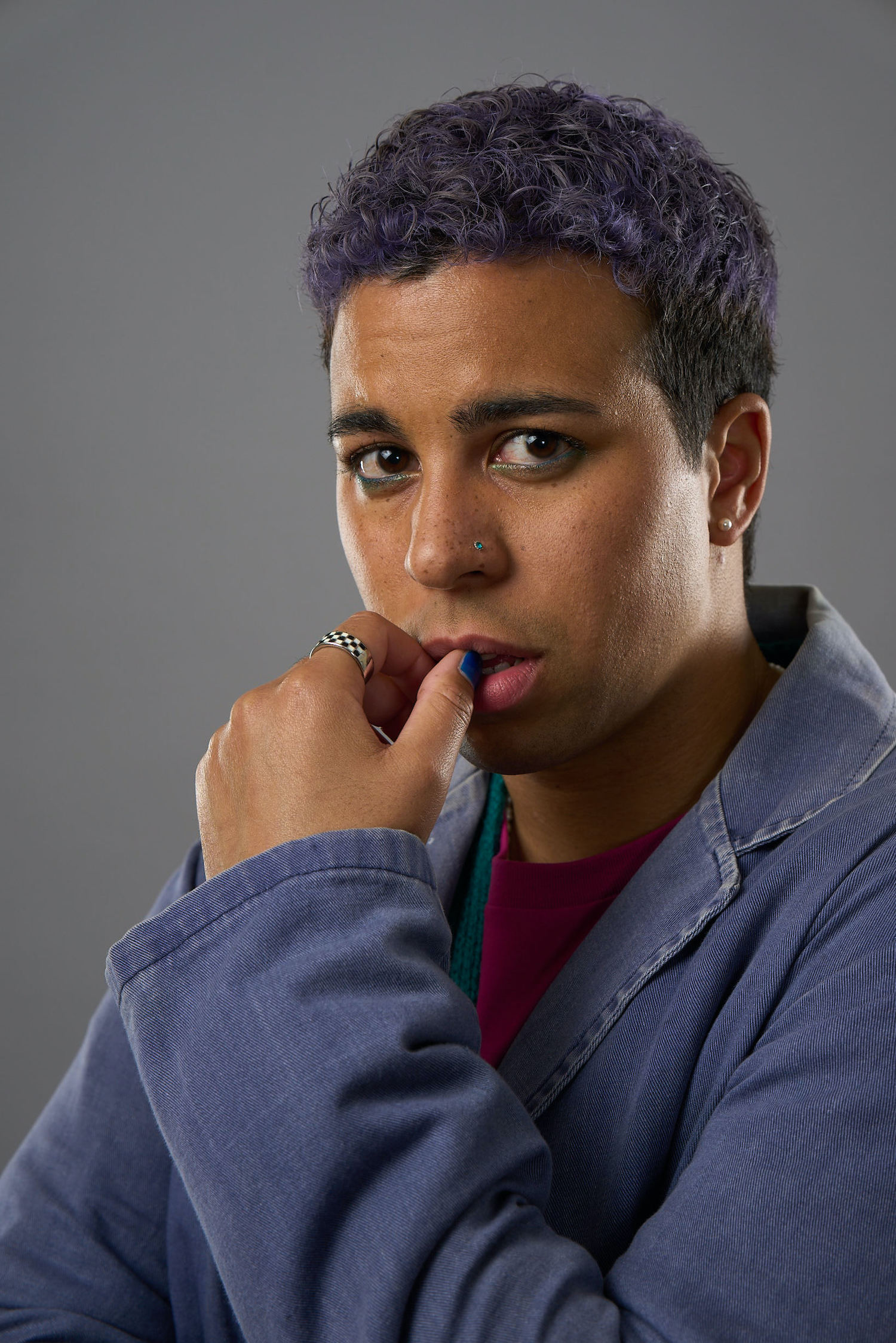 Aaron Anthony in The Pact as Jamie, staring into camera looking worried