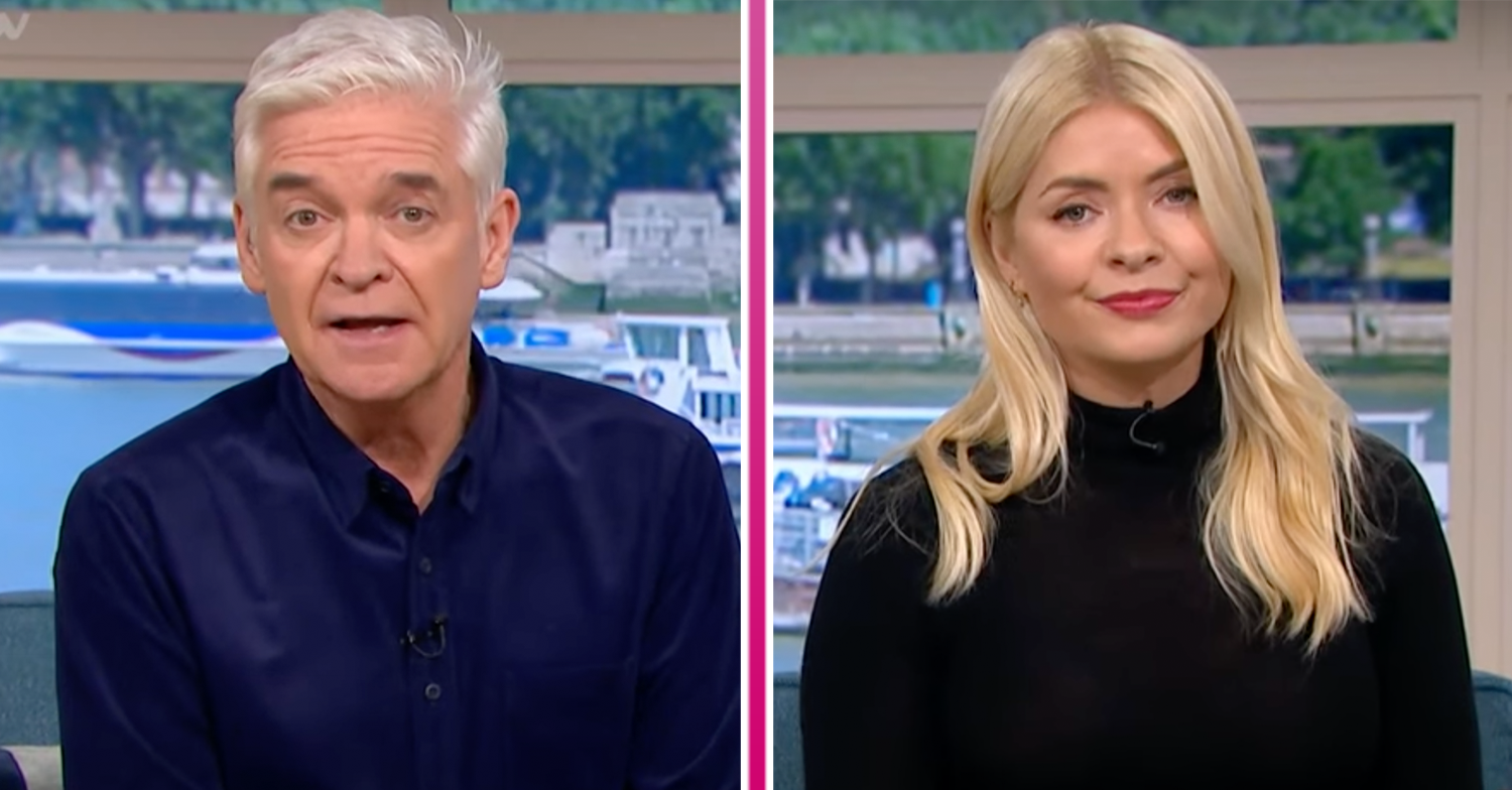 Holly Willoughby and Phillip Schofield on this morning