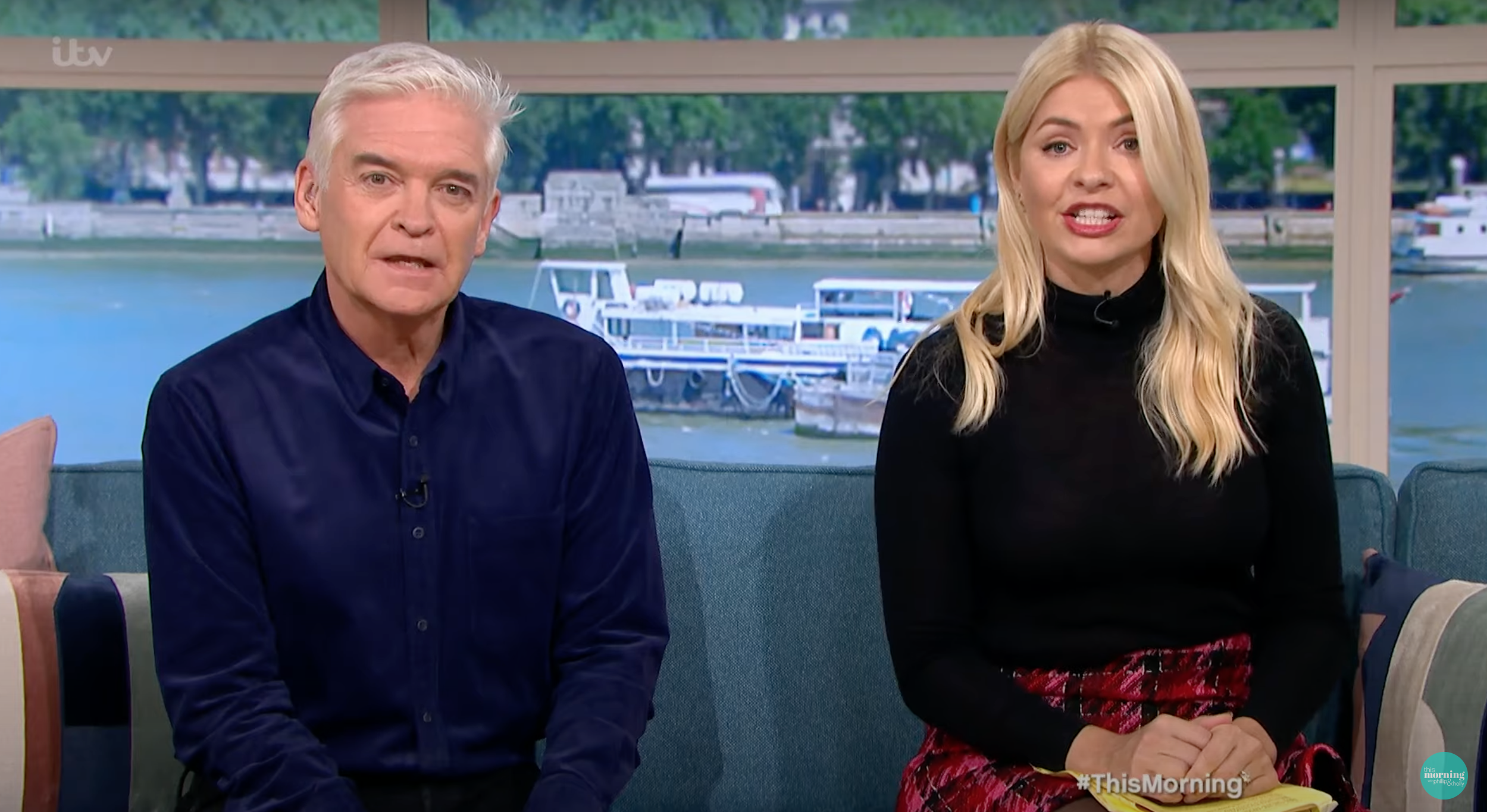 Holly Willoughby and Phillip Schofield on this morning