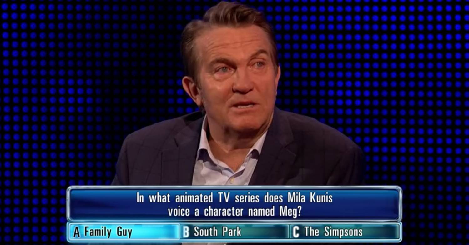 The Chase host Bradley Walsh appears unsure