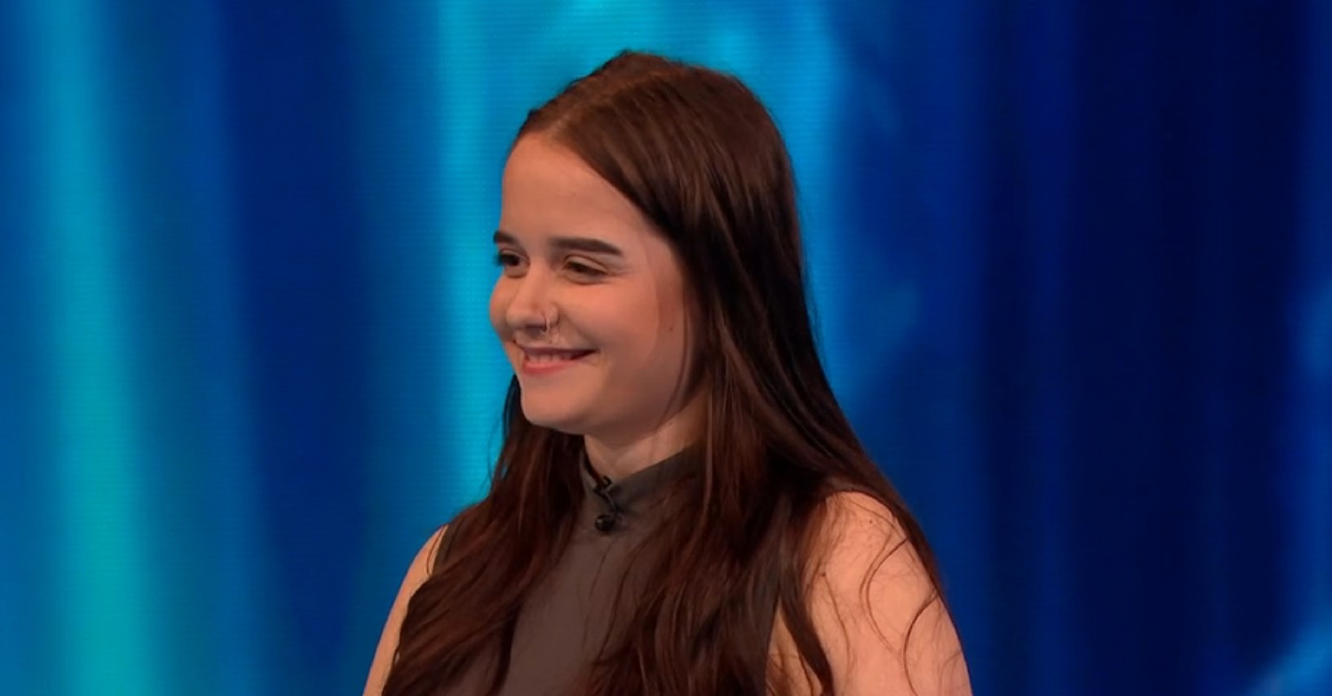Becs smiling on Tipping Point 
