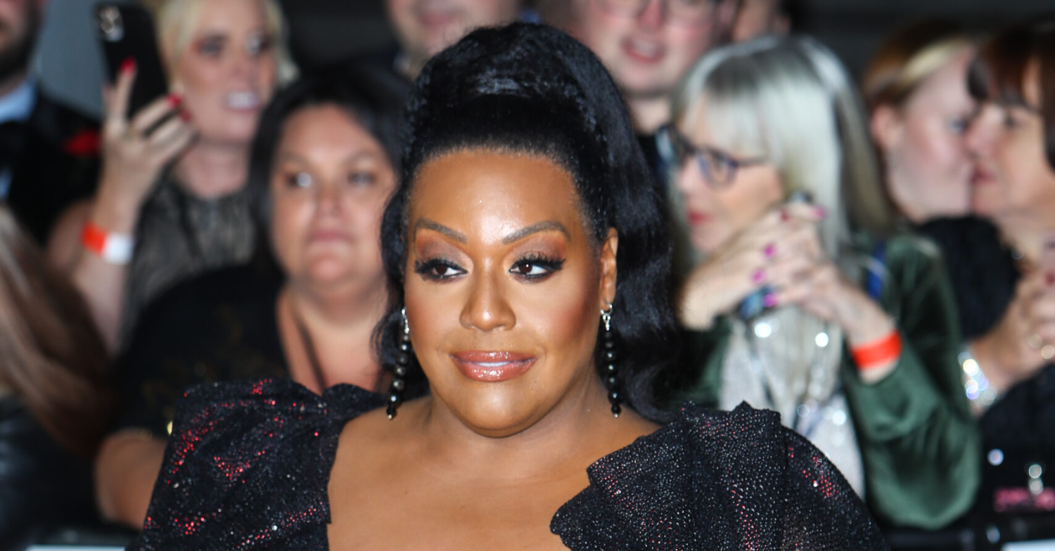 Alison Hammond posing in black at the NTAs