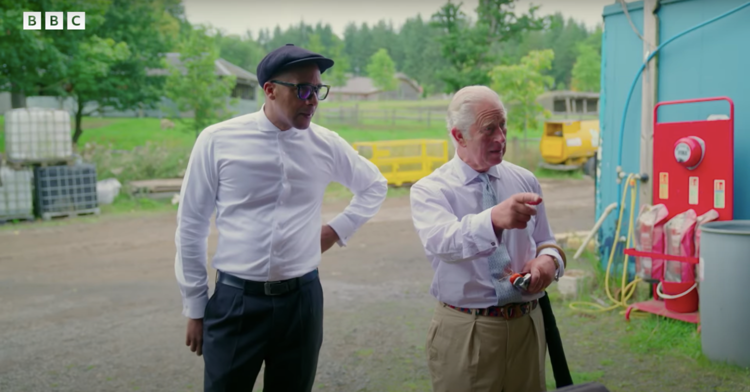 King Charles and Jay on The Repair Shop