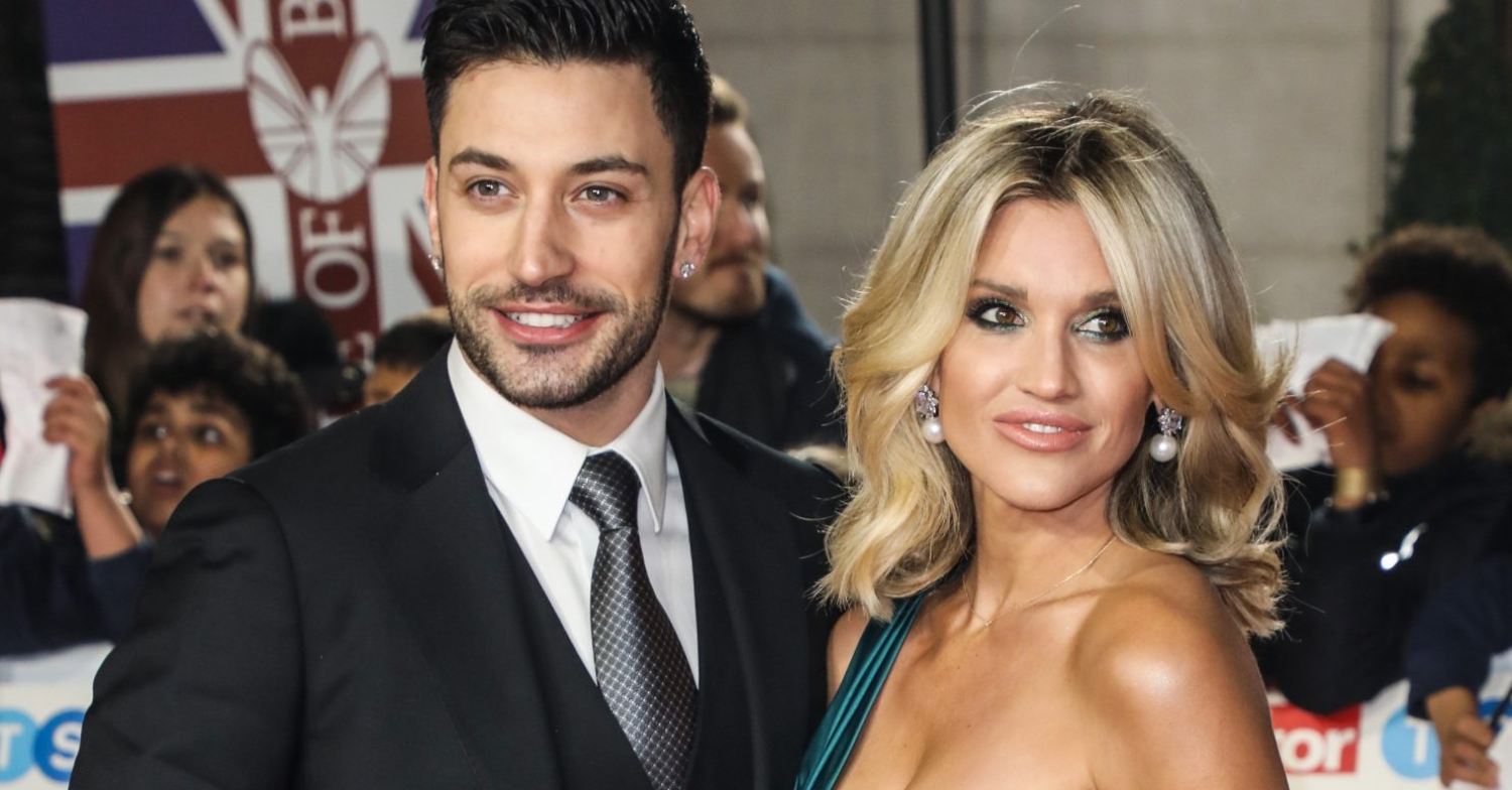 Giovanni and Ashley Roberts posing on the red carpet 