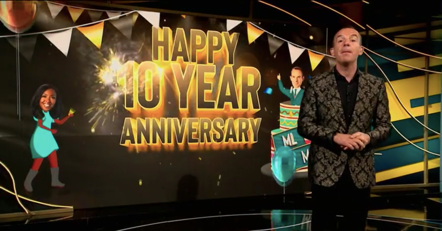 Martin Lewis presenting his ITV show