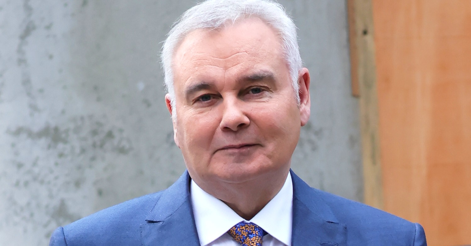 Eamonn Holmes wearing a blue suit