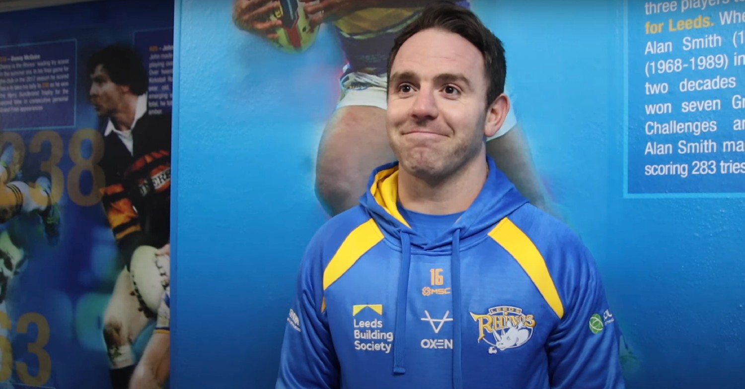 Former husband of Helen Skelton, Richie Myler, smiling