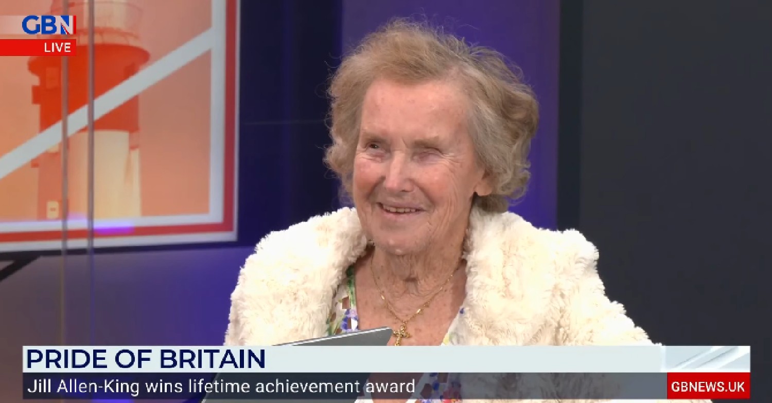 Campaigner Jill Allen-King smiling on GB News