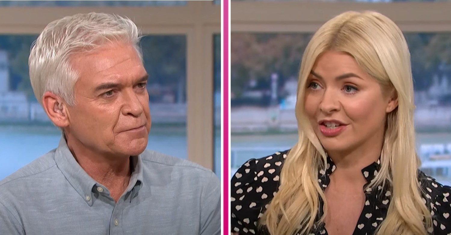 Phillip Schofield and Holly Willoughby talking on This Morning today