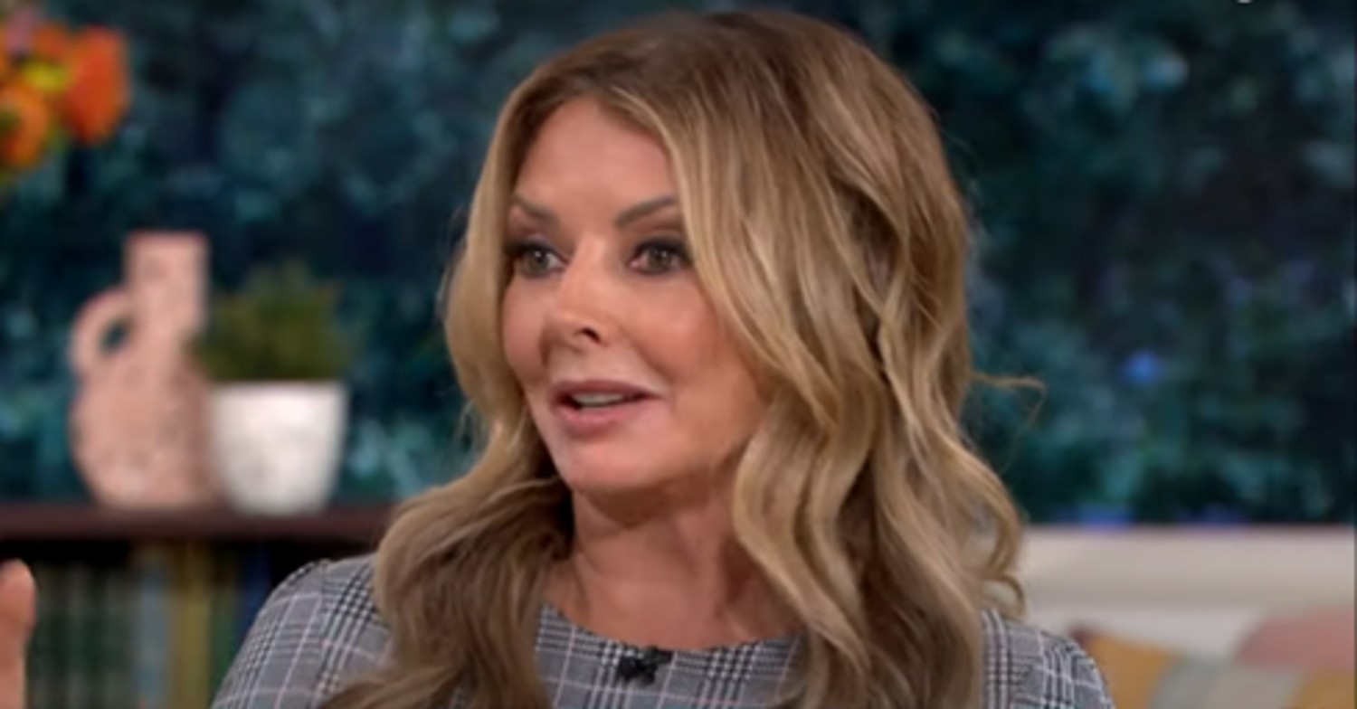 Carol Vorderman smiling on This Morning
