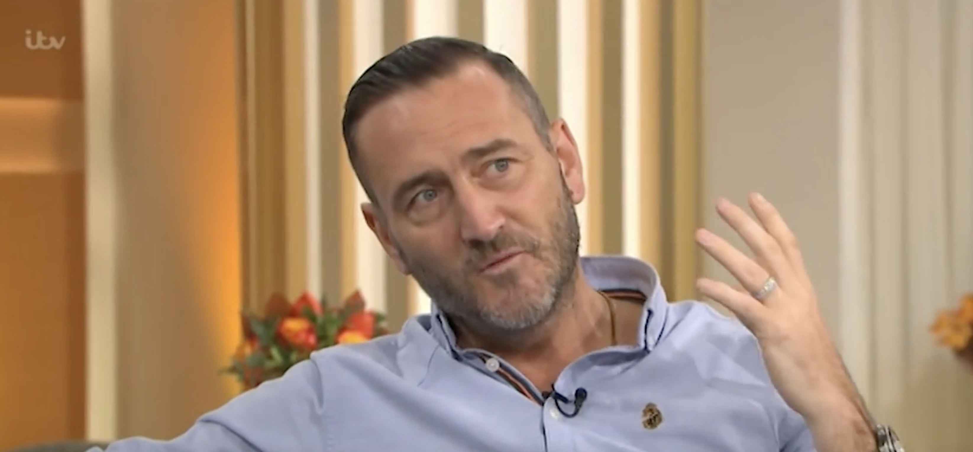Strictly star Will Mellor explaining his point on This Morning