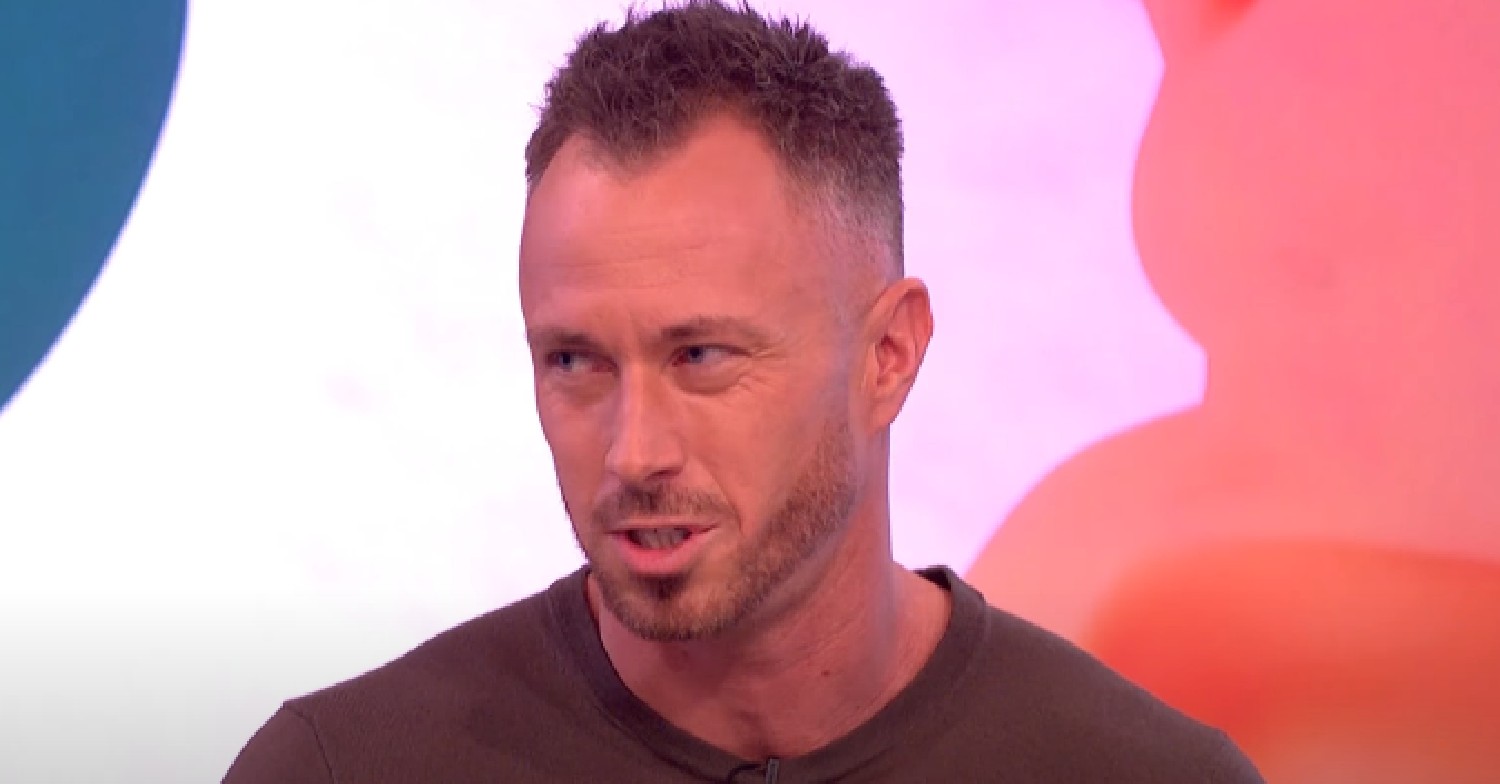 James Jordan looks serious on Loose Women