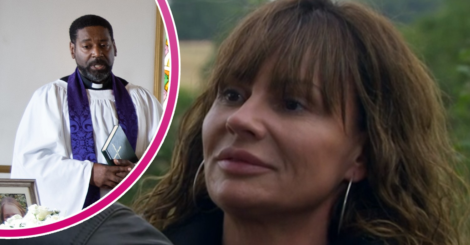 Chas smiling and Charles at Faith and Liv's funeral