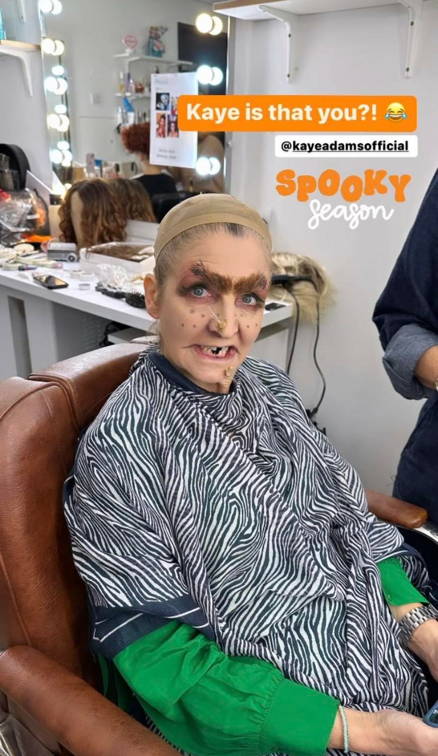 Kaye Adams as Mad Hatter for Loose Women Halloween special