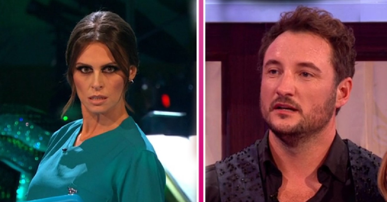 Ellie Taylor and James Bye looking serious on Strictly