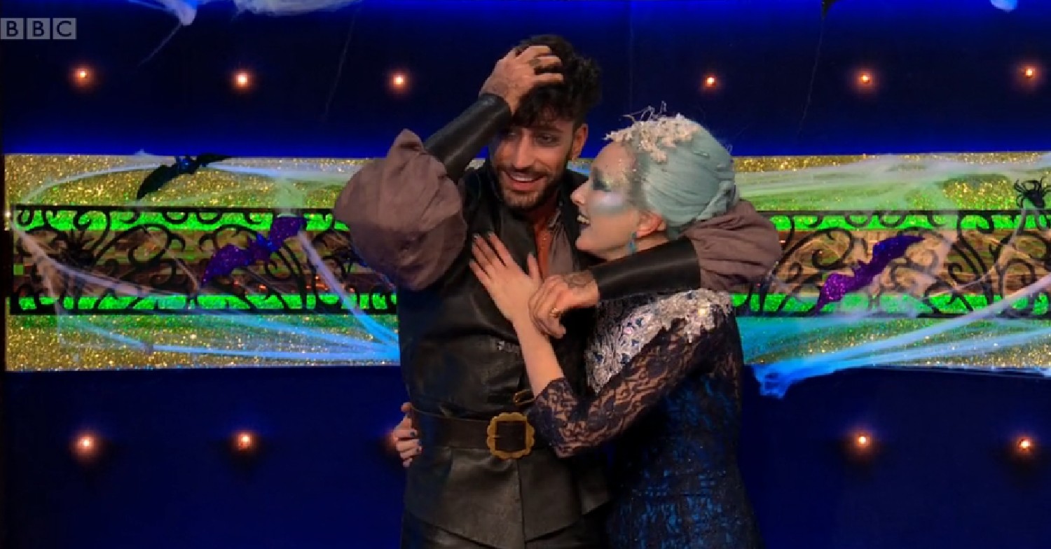Giovanni and Rose hugging on Strictly