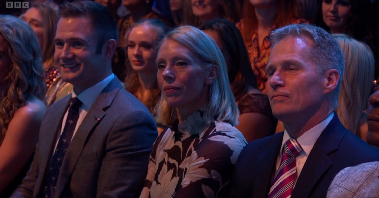 Kym Marsh's husband and in-laws sitting in Strictly audience