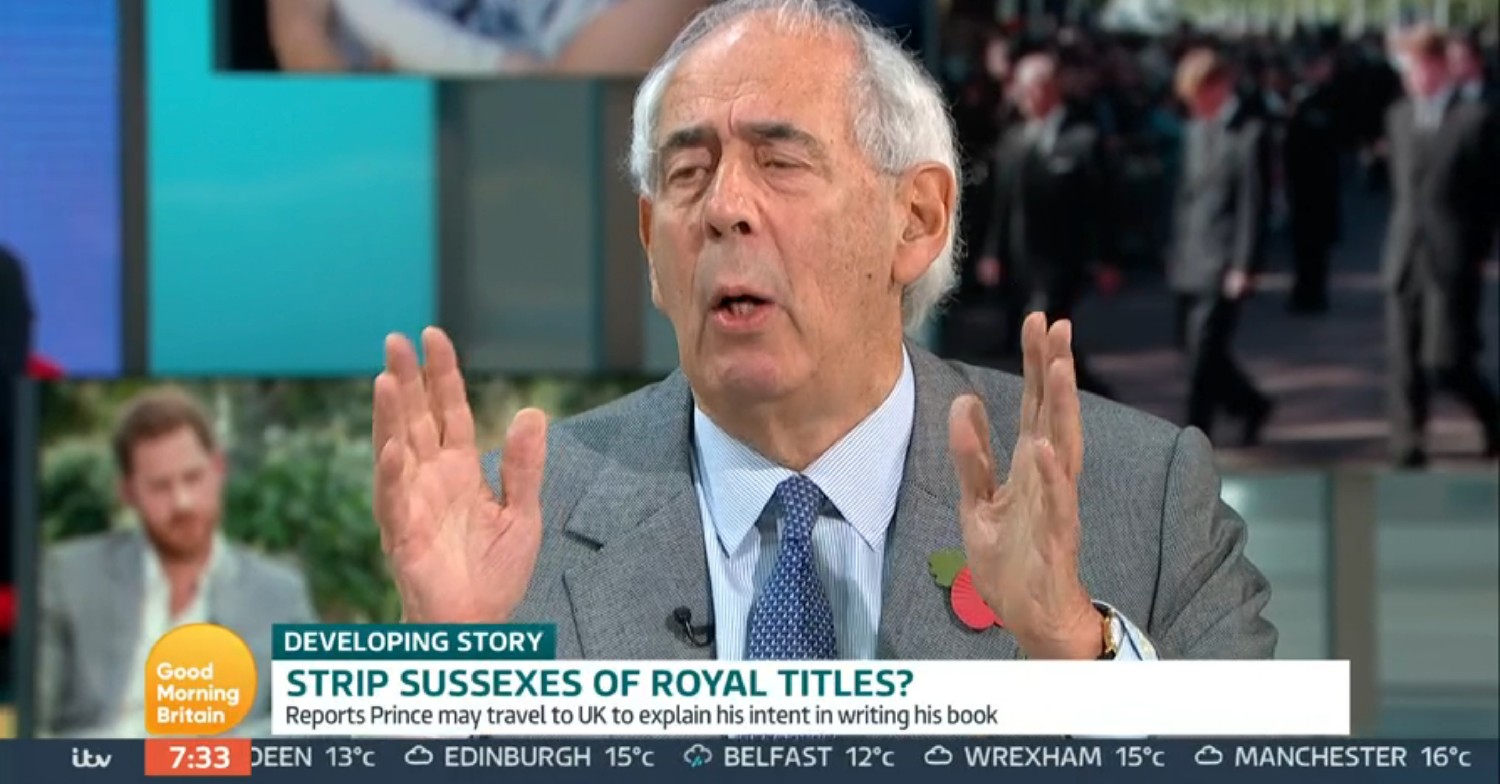 Royal biographer Tom Bower talking on GMB today 