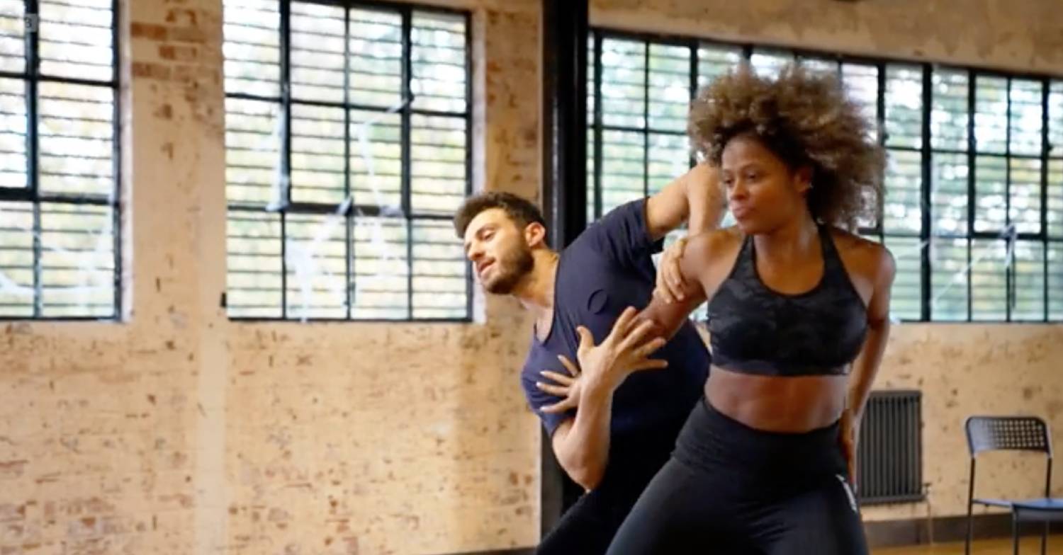 Strictly star Fleur East dances with her pro partner