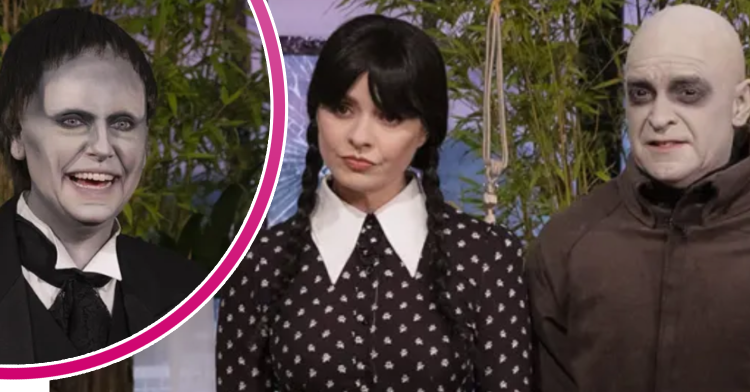 Josie Gibson, Holly Willoughby and Phillip Schofield dressed up for Halloween on This Morning