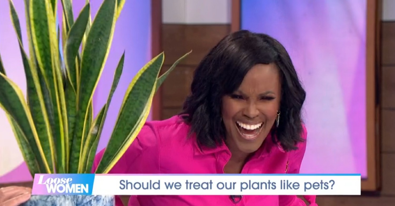 Kelle Bryan laughing on Loose Women today 