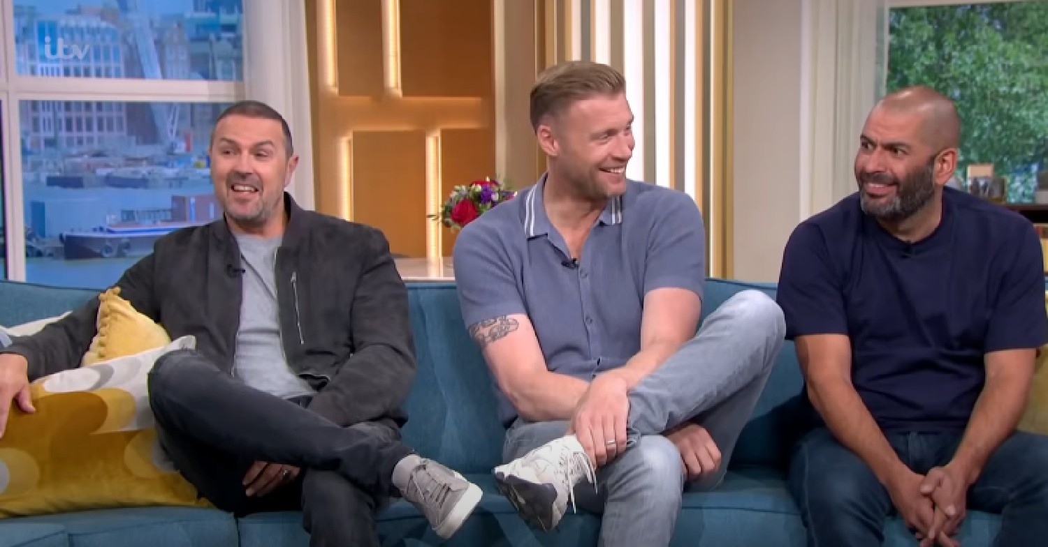 Paddy McGuinness, Freddie Flintoff and Chris Harris on This Morning