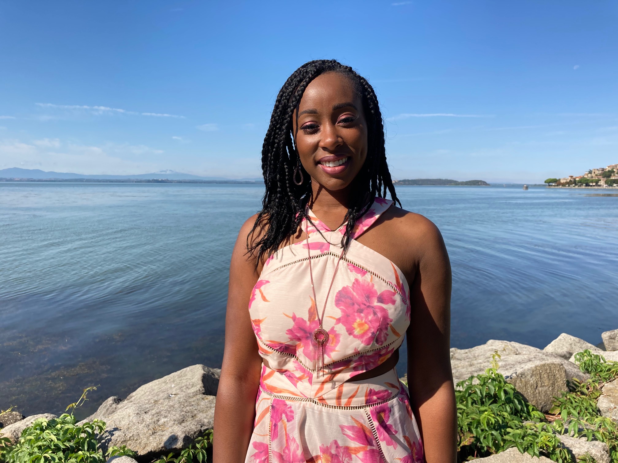 Scarlette Douglas in the sun on A Place In The Sun