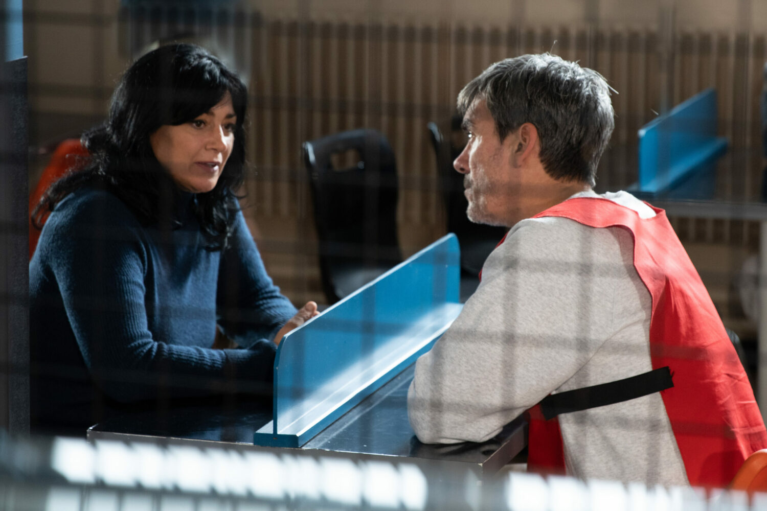 Emmerdale's Moira unable to look Cain in the eye as she visits him in prison