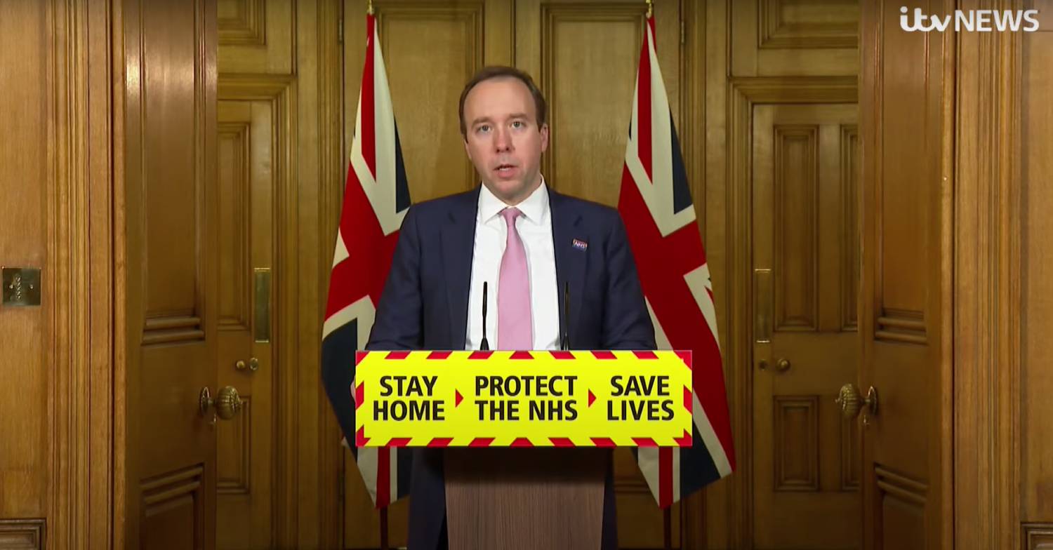 I'm A Celebrity 2022 contestant Matt Hancock during a COVID press conference