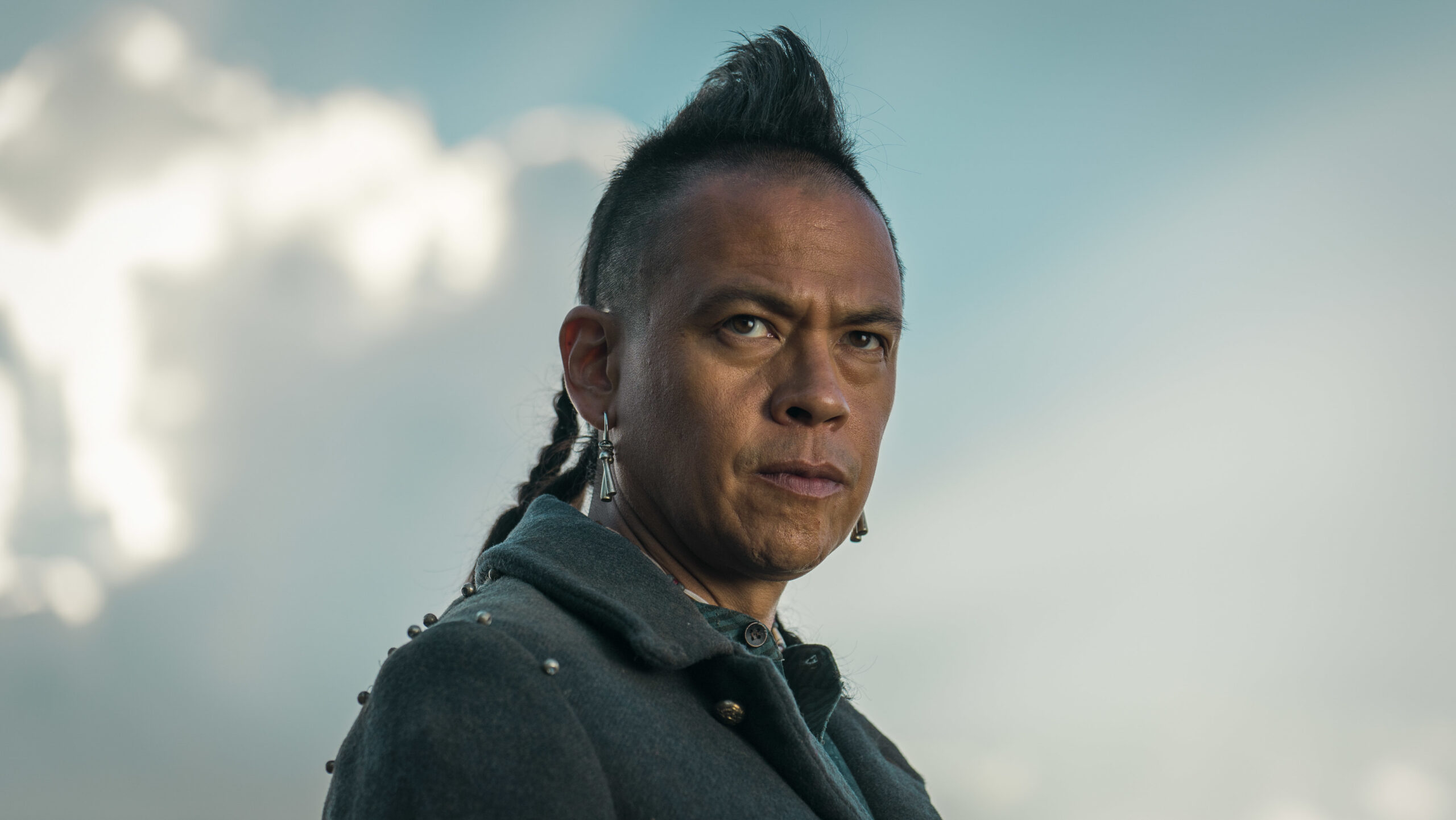 Eli looks stern in The English