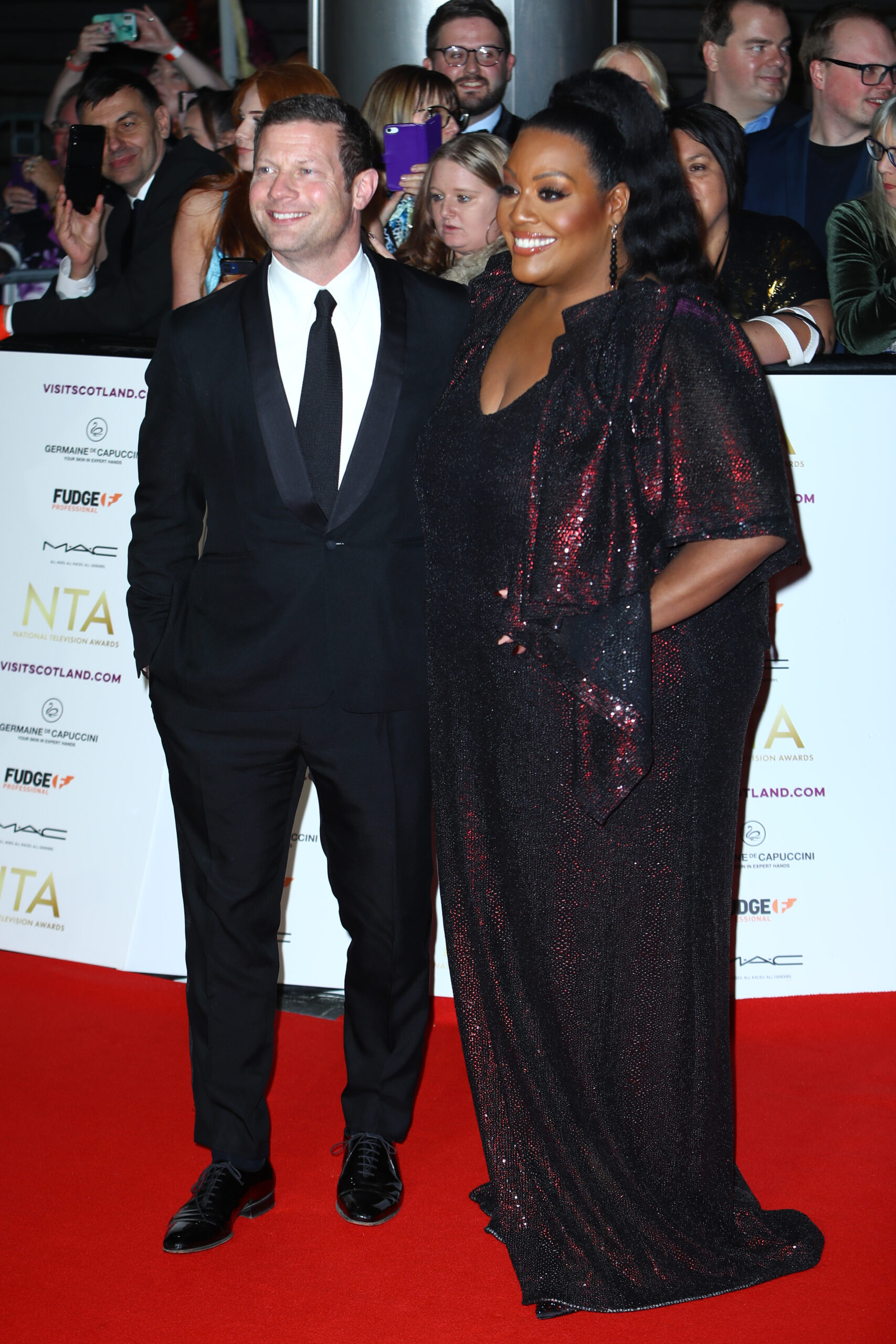 Dermot O'Leary and Alison Hammond at The National Television Awards