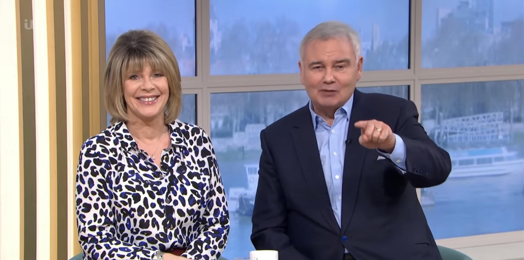 Eamonn Holmes with Ruth Langsford on This Morning