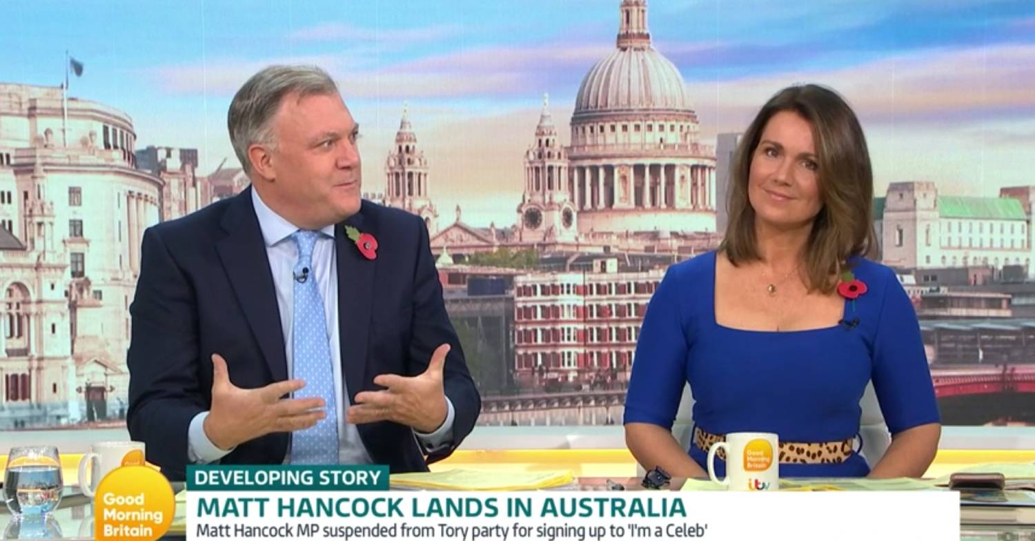 Susanna Reid moments after the profanity on GMB