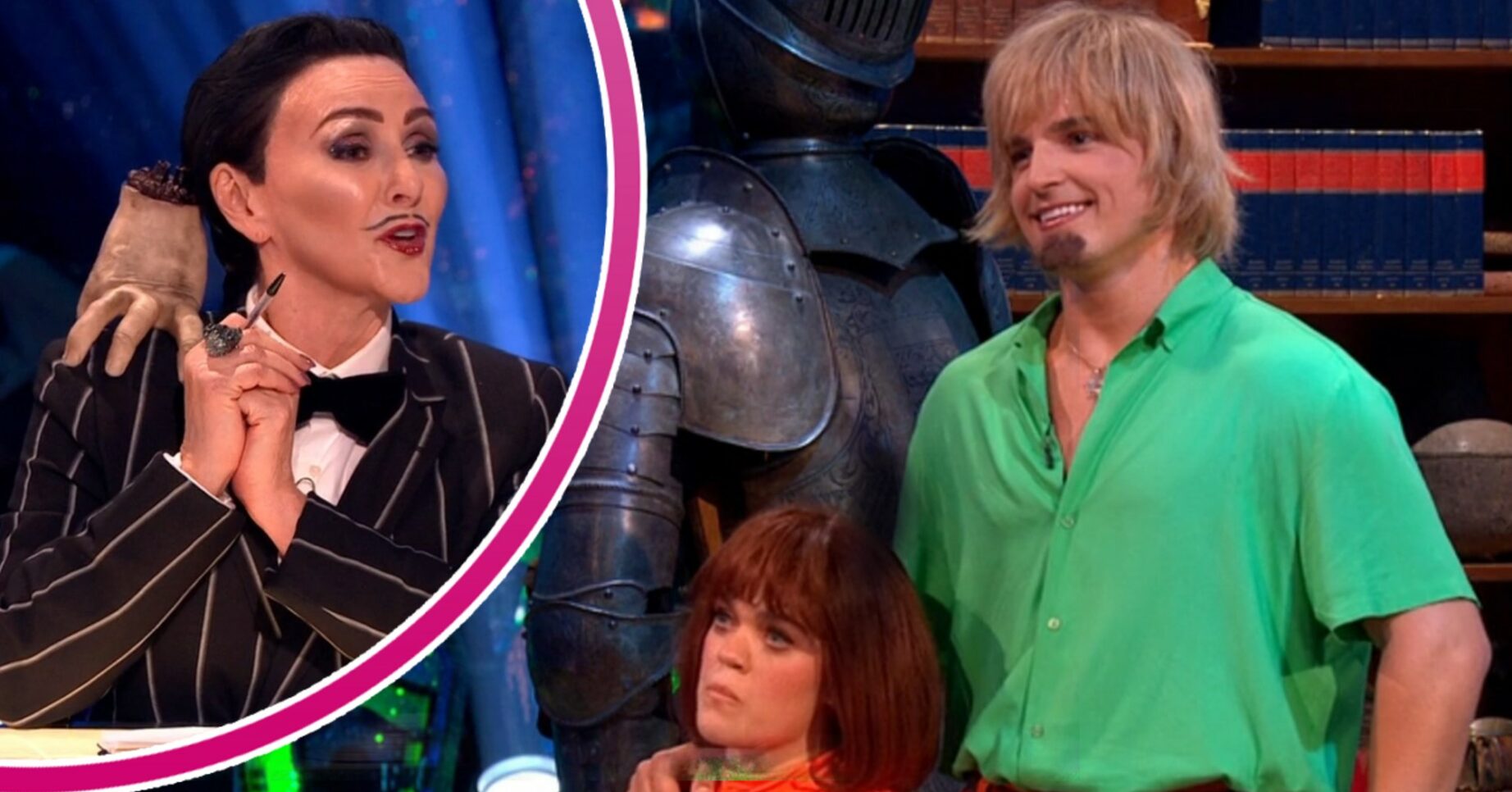 Shirley Ballas giving feedback to Ellie Simmonds and Nikita Kuzmin on Strictly