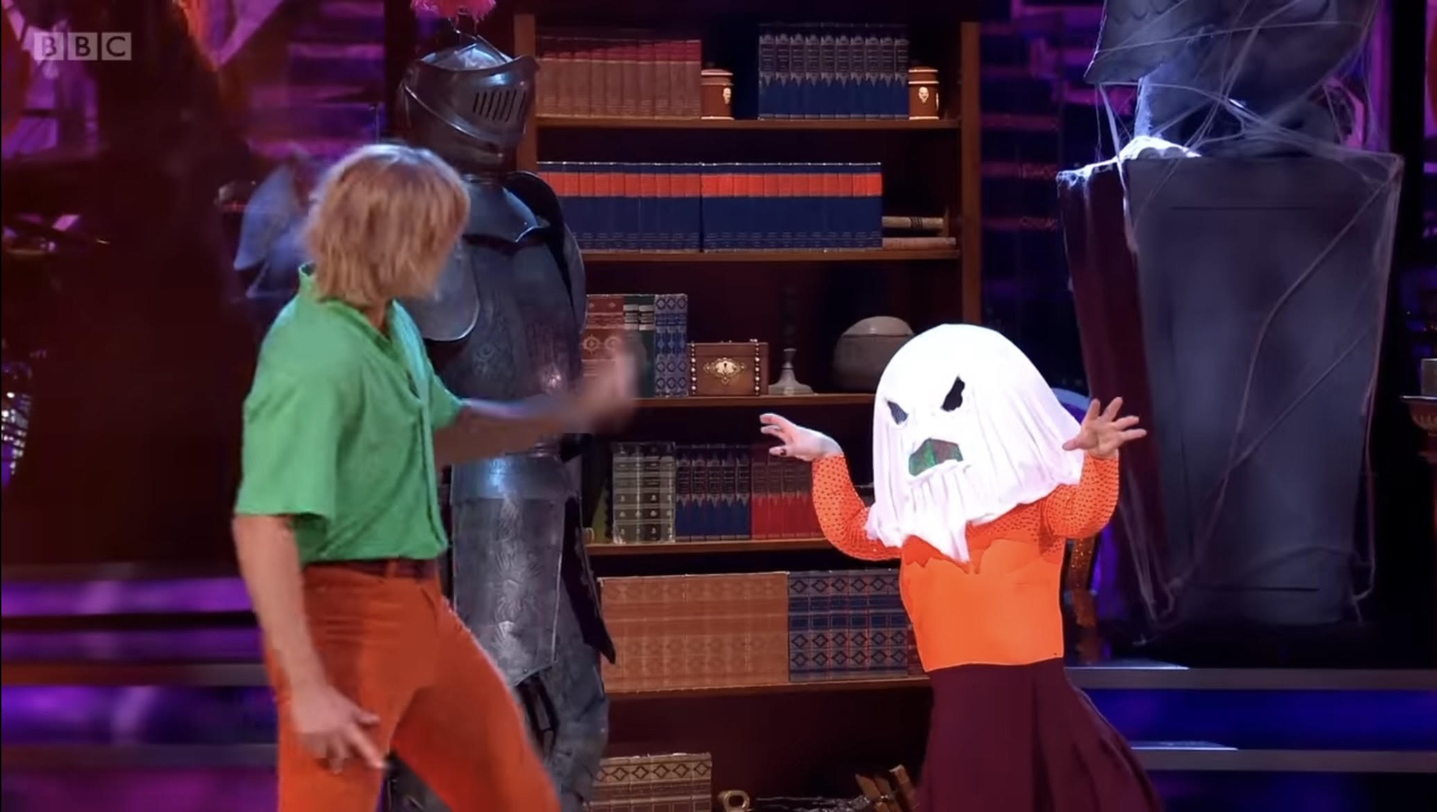 Nikita and Ellie Simmonds dancing on Strictly for Halloween