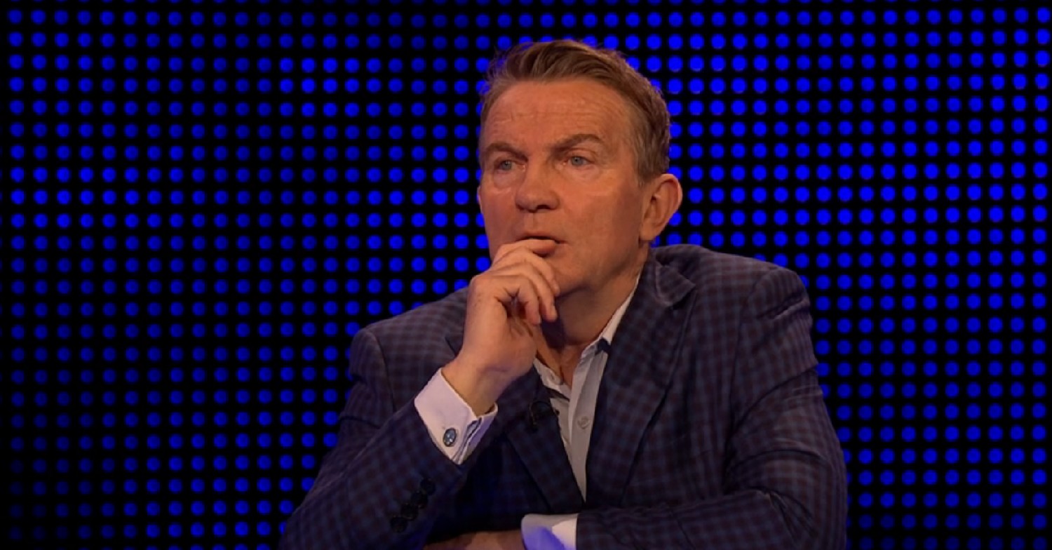 Bradley Walsh listening intently on The Chase 