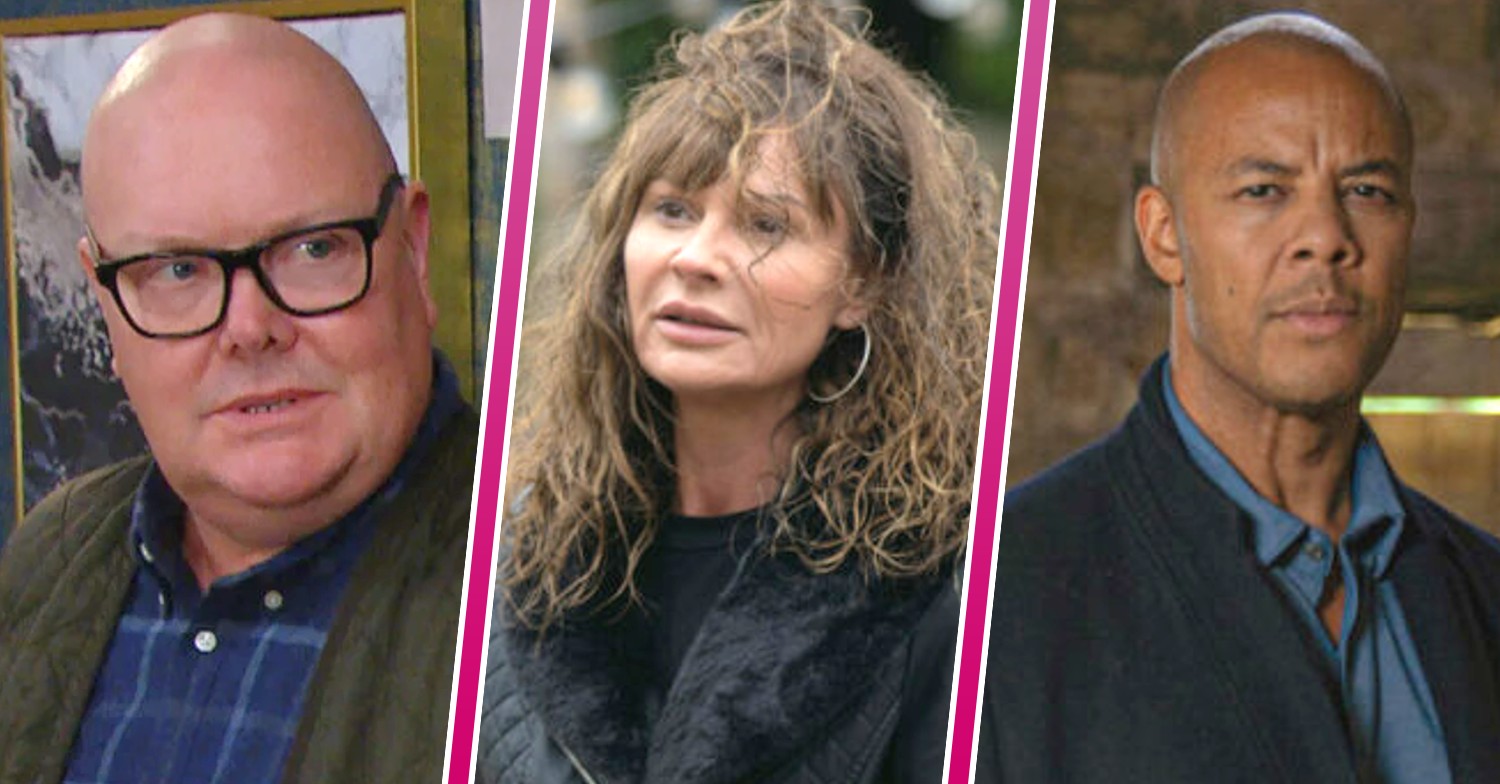 Emmerdale's Paddy Chas and Al in affair reveal split pic