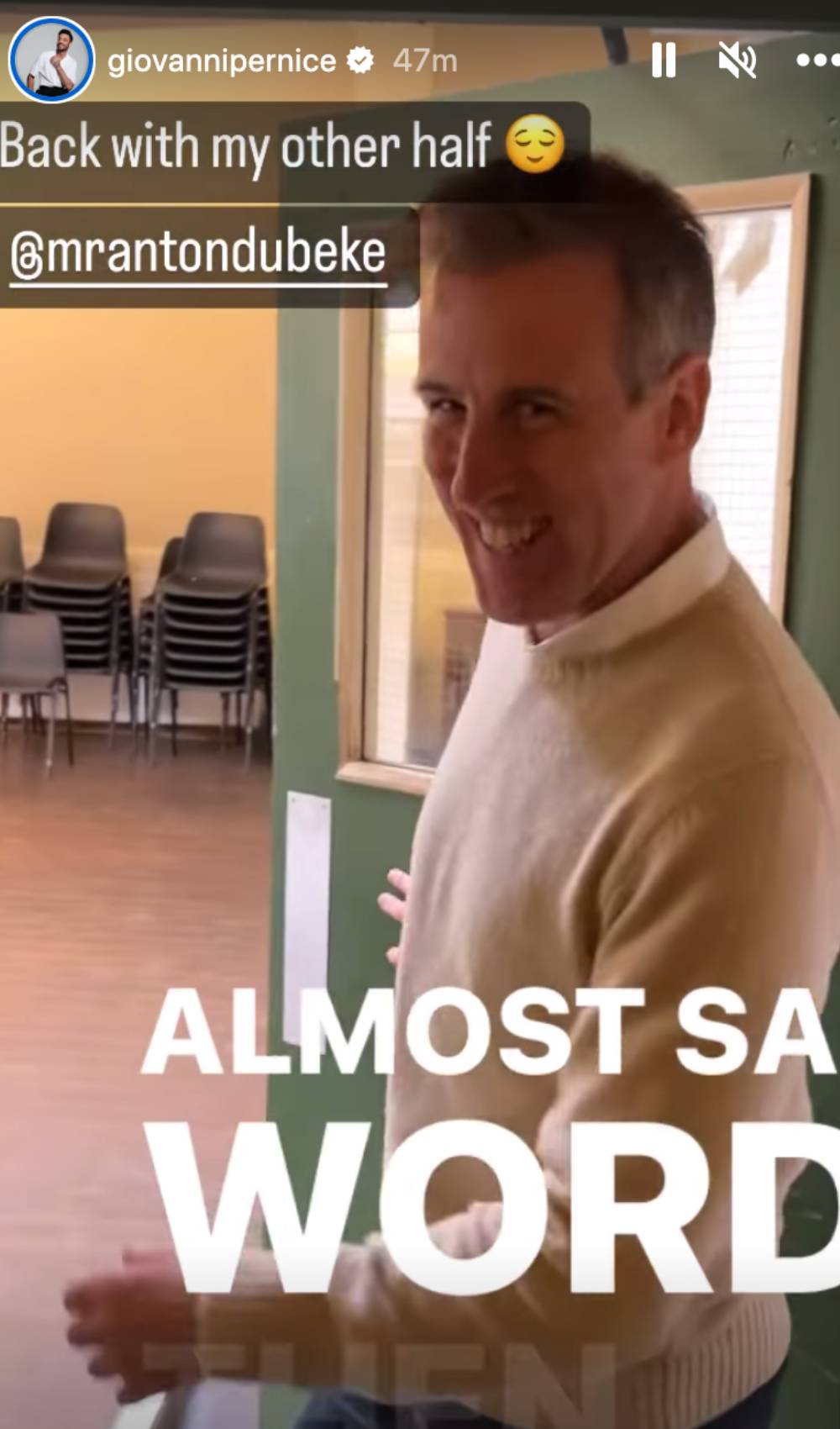 Strictly star Giovanni Pernice films Anton du Beke