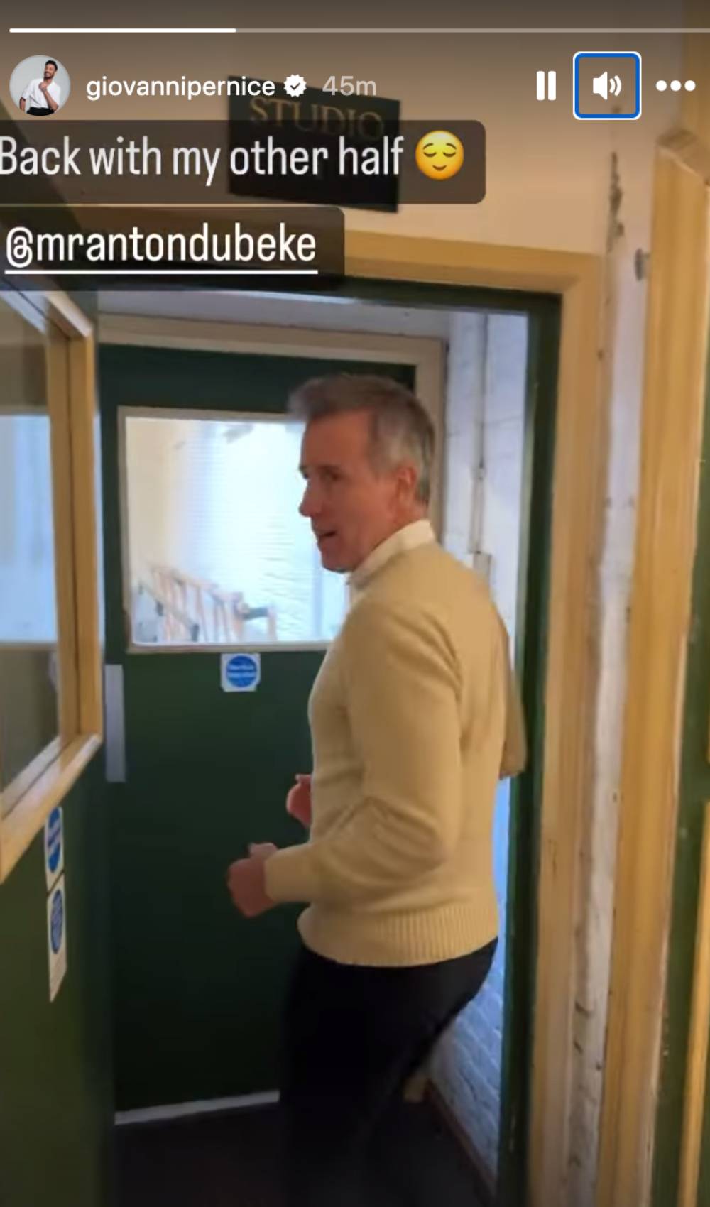 Strictly star Giovanni Pernice films Anton du Beke