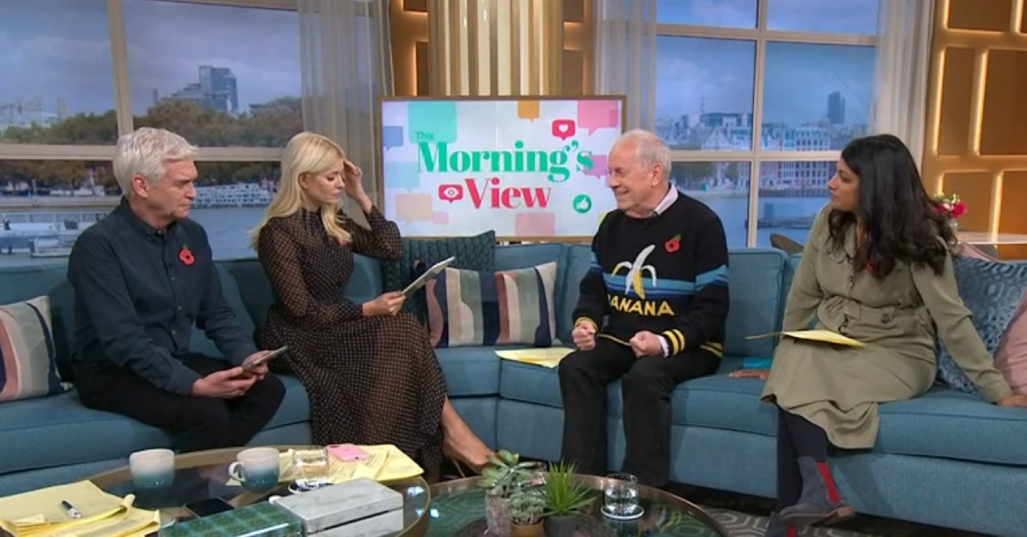 Phillip Schofield, Holly Willoughby, Glyes Brandreth, Anushka Asthana on This Morning today 