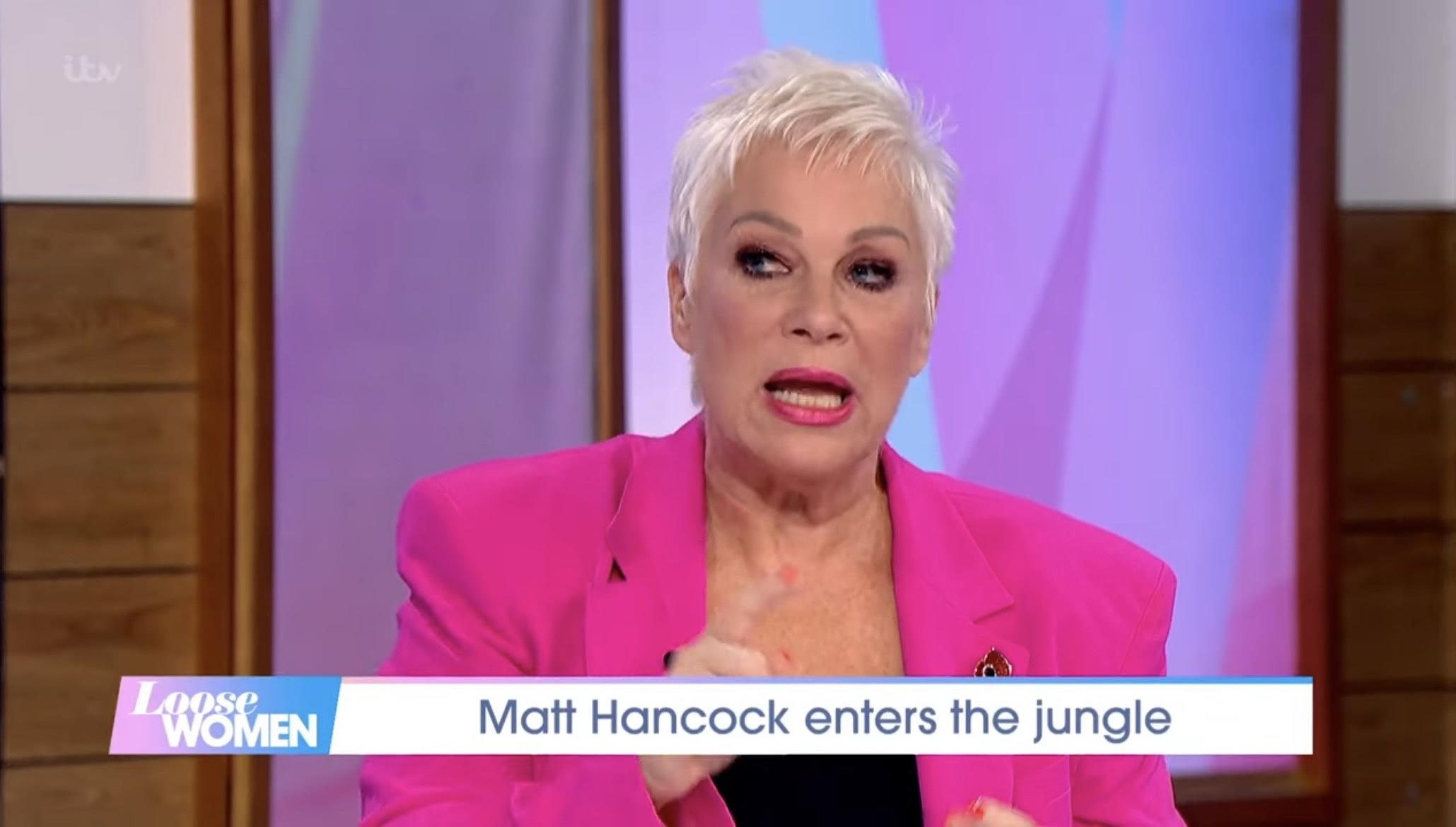 Denise Welch unhappy on Loose Women