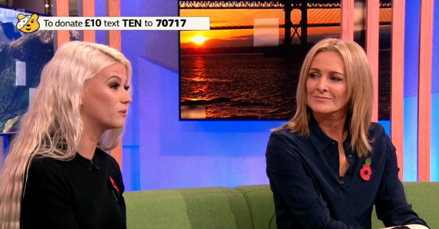 Danielle Harold and Gabby Logan on BBC The One Show 