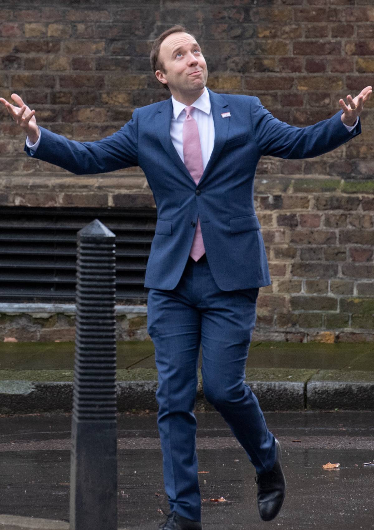 I'm A Celebrity contestant Matt Hancock looks upwards