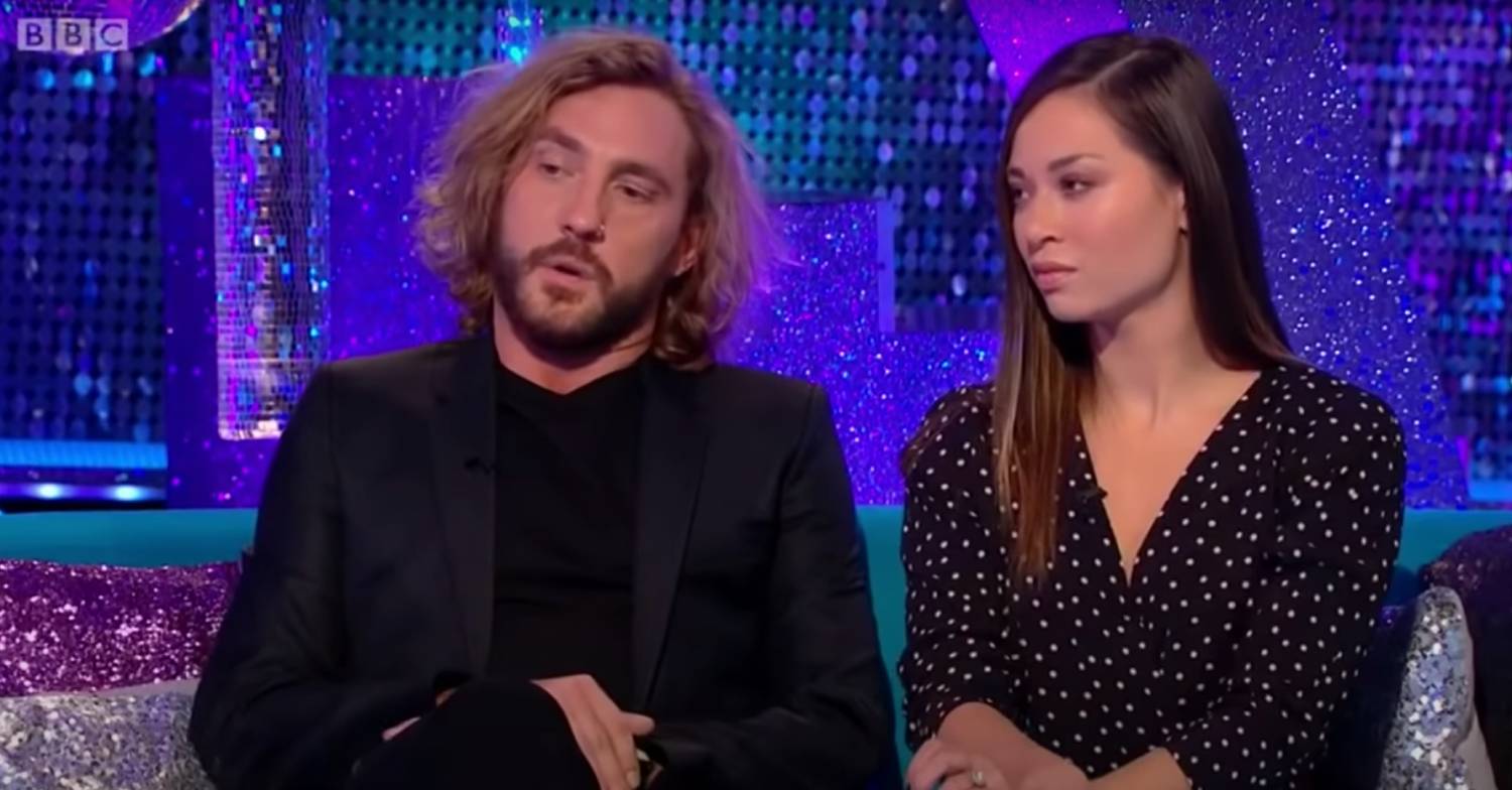 Seann Walsh looks sad alongside Katya Jones for Strictly Come Dancing