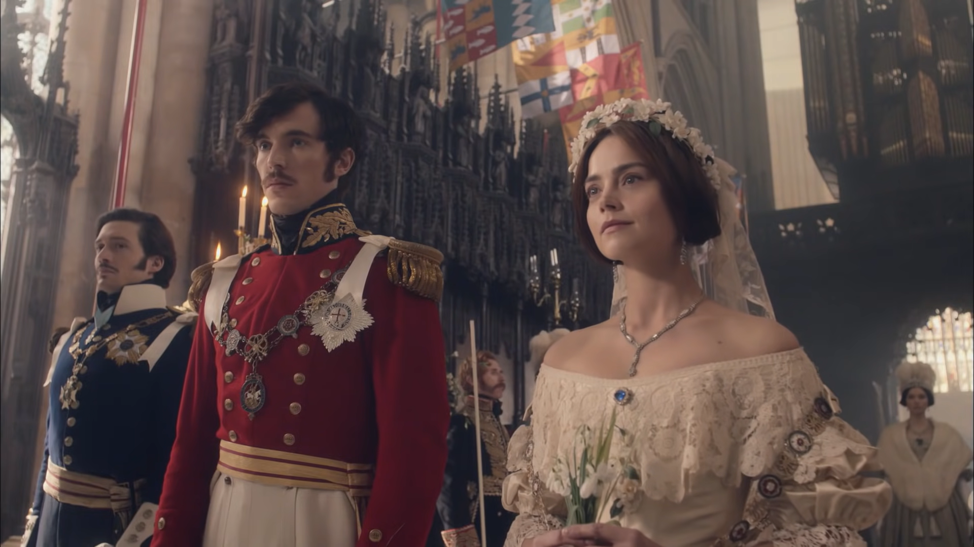 Prince Albert and Victoria at their wedding