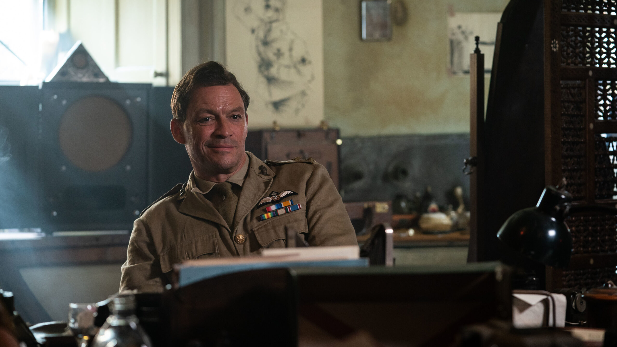 Dominic West smiling in SAS Rogue Heroes
