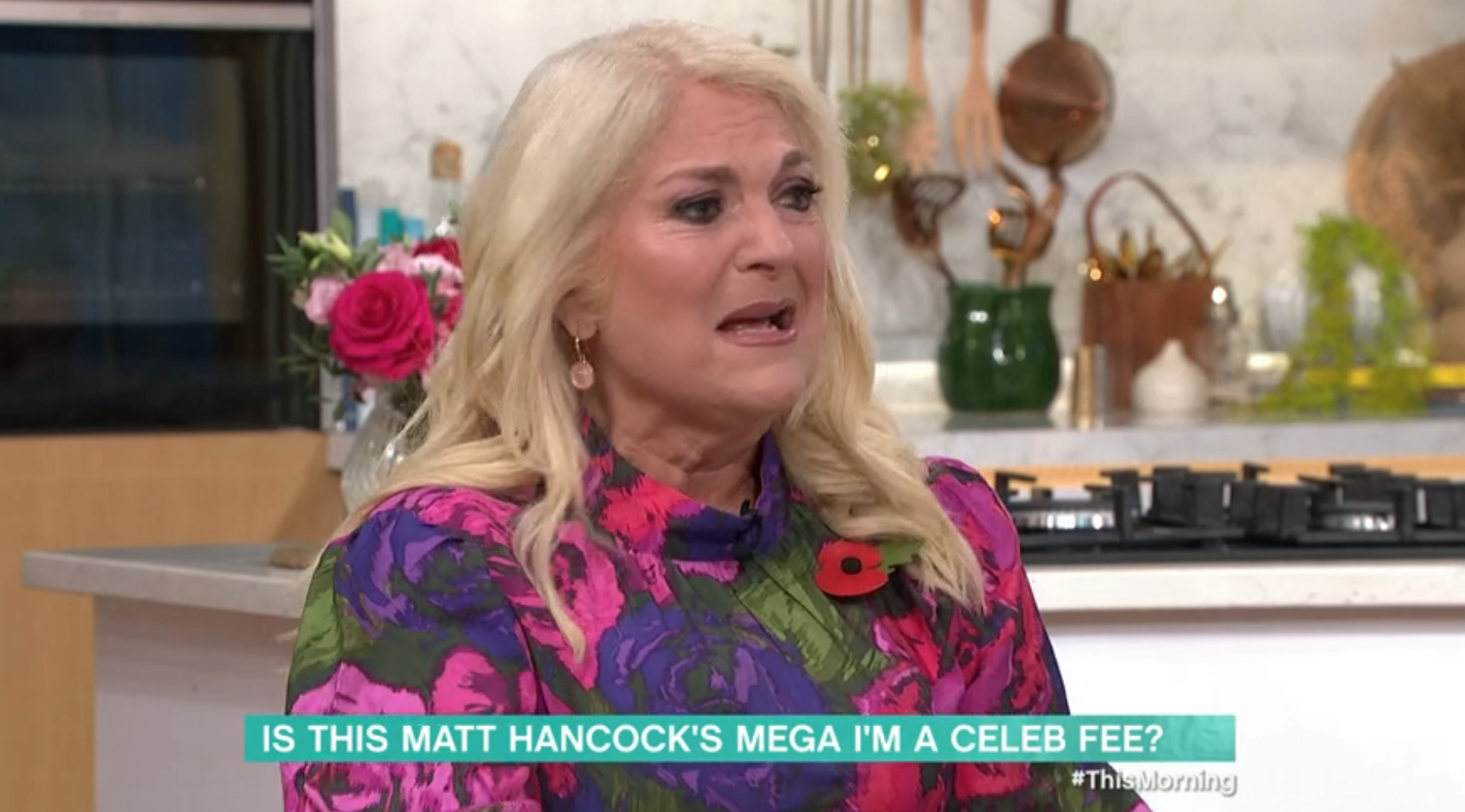 Vanessa Feltz loos furious over Matt Hancock on I'm A Celebrity