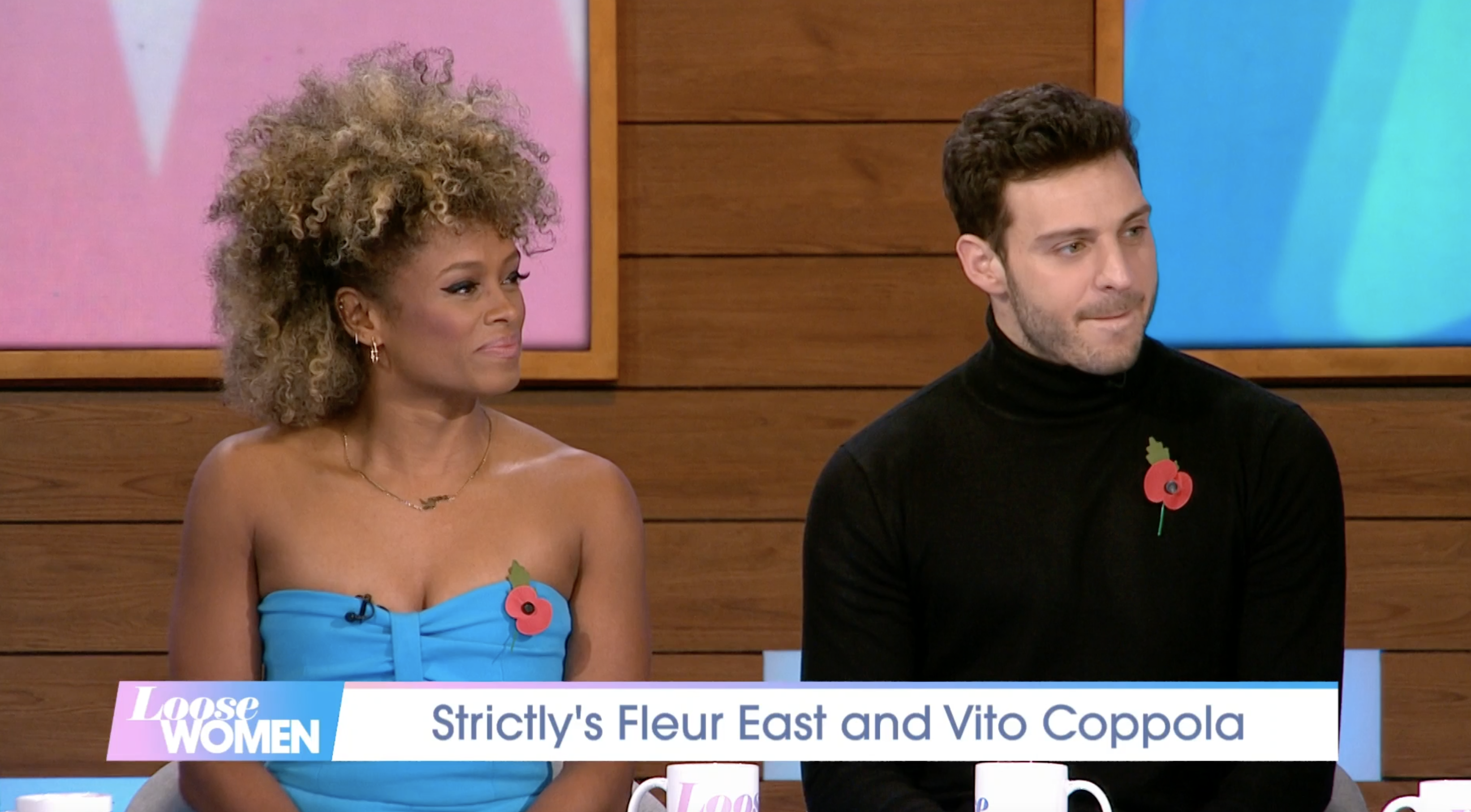 Strictly stars Fleur East and Vito Coppola appeared on Loose Women