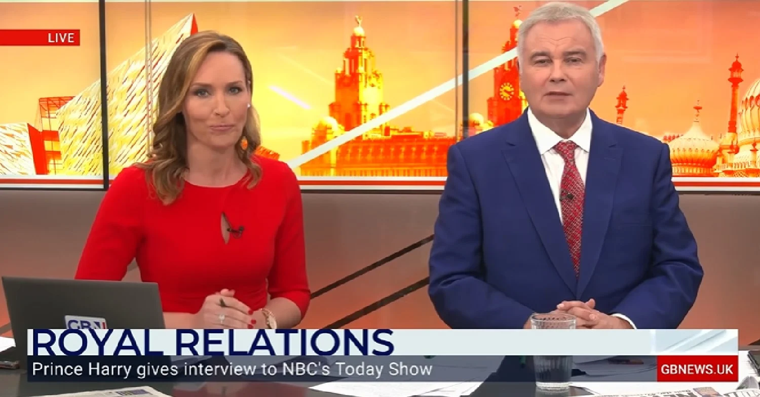 Eamonn Holmes and Isabel Webster on GB News 